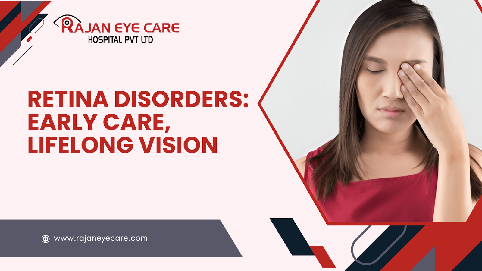Illustration showing common retina disorders and the importance of early treatment